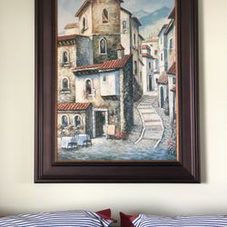 Large European painting wood frame