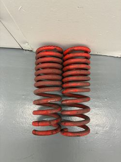 BMR Rear Lowering Springs; Performance Version; Red
