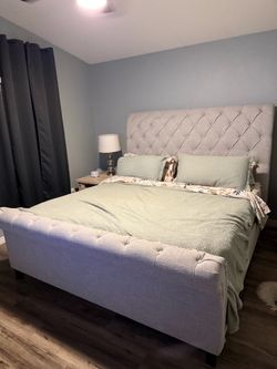 King Upholstered Living Spaces Bedframe