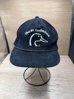 Vintage Ducks Unlimited Corduroy Adjustable Hat Cap Strapback 1990s
