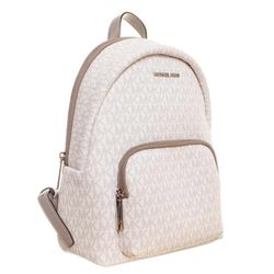 Authentic Michael Kors Erin Medium Convertible Backpack Purse Bright white With Paperwork!