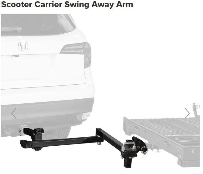Scooter swing away Arm
