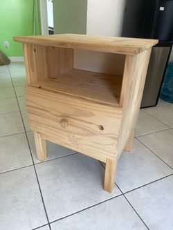 Wood Side Table