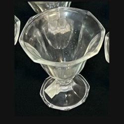 Set of 14, Vintage Tulip Style Glass Ice Cream Dish Floating Candle Holder Pre-sliced Fruit Serving Dish Wedding Event Decoration
