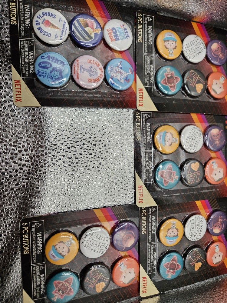 Stranger Things Pins (Whole Lot)