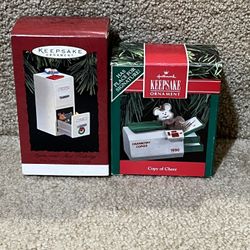Hallmark Keepsake  1994  File Cabinet 1990 copier office Christmas Ornaments