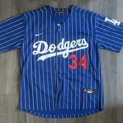 Los Angeles Dodgers Valenzuela Blue Jersey 