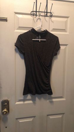 Olive Green & Black Top Size m