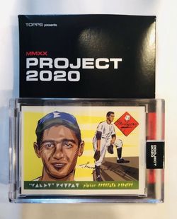 Topps project 2020 #89 Sandy Koufax - artist series (limited edition) in hand