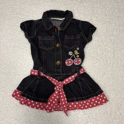 Carter’s Vintage Baby Girl Embellished Denim Dress