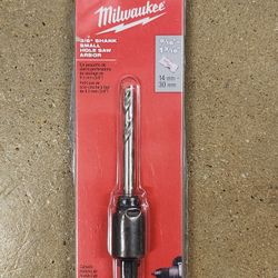Milwaukee 3/8" Small Hole Saw Arbor w/ Pilot Drill Bit