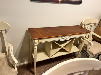 6 dining chairs + dining table and console table