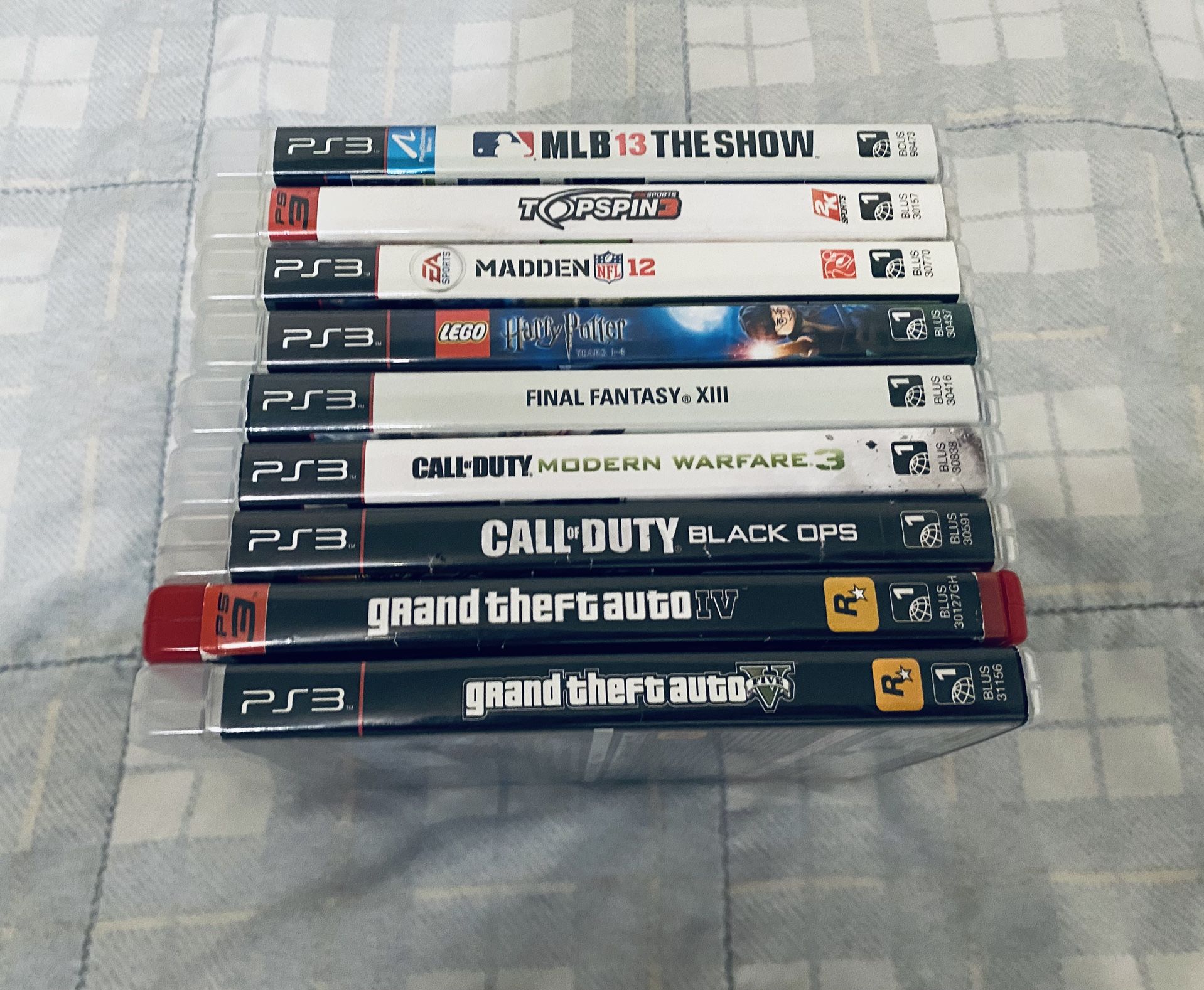 Sony Playstation 3 Ps3 9 Games Lot Adult Owned Fully Functional In Very Good Condition. Please Read Info Check Out Photos.
