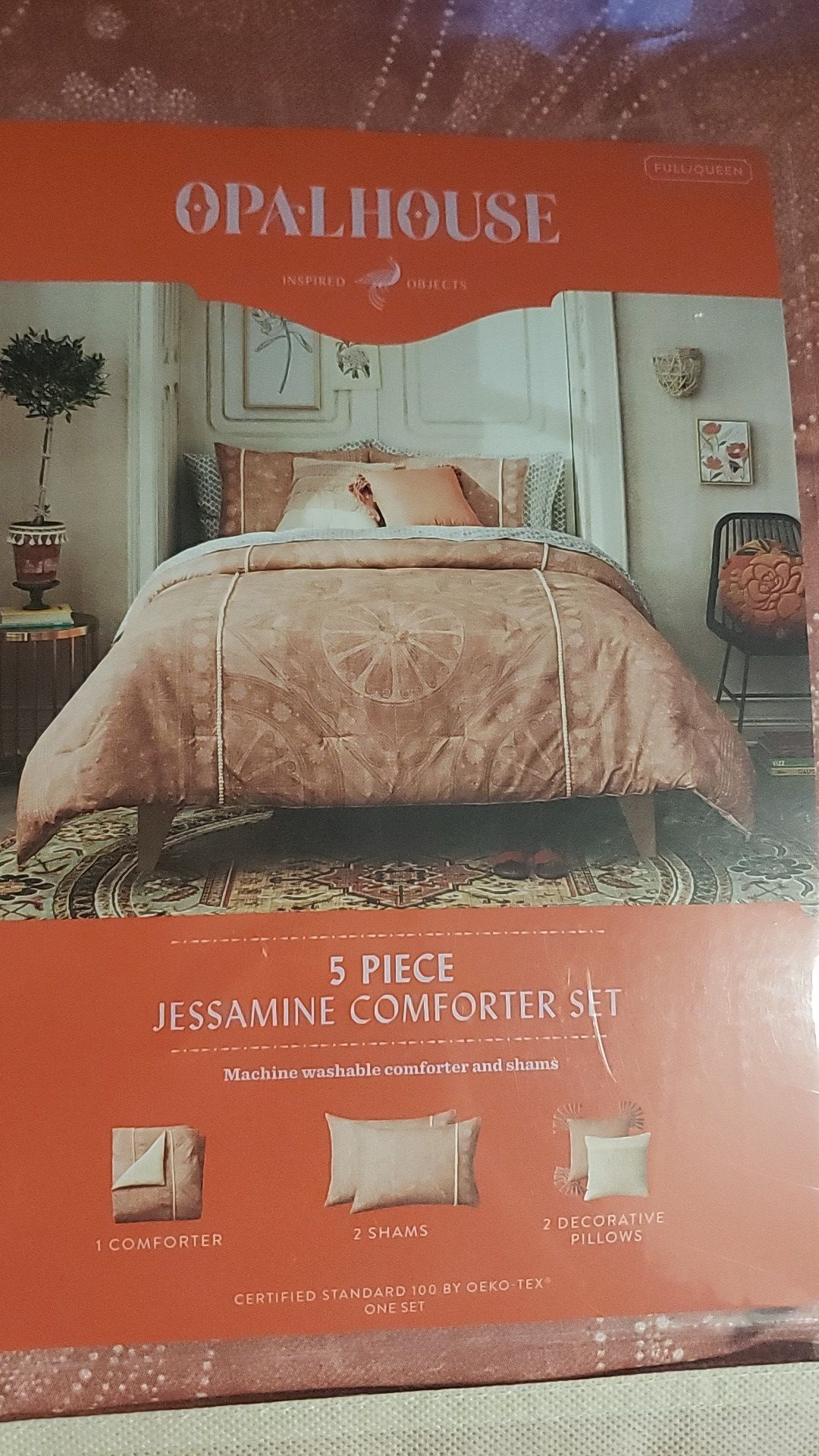 Blanket 5 piece Jessamine comforter set