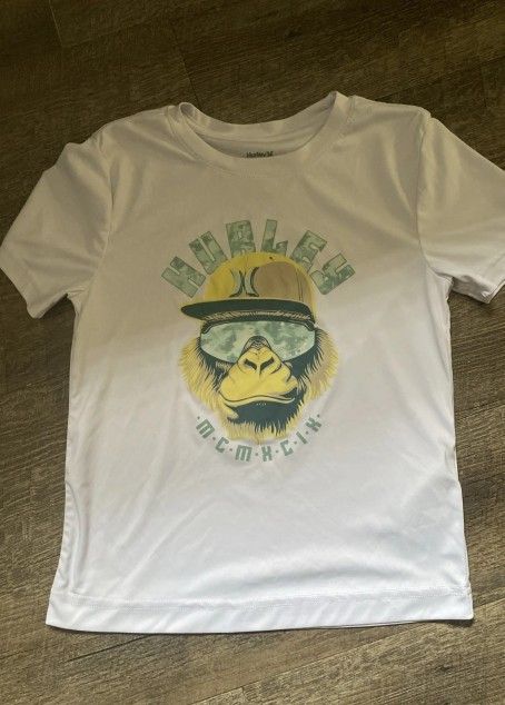Unisex Kids Hurley Size 7 Swim Shirt Rash Guard Short Sleeve NNT