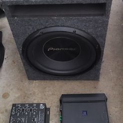 Sub And Box Pioneer Crossover Massive And Amp Alpine
