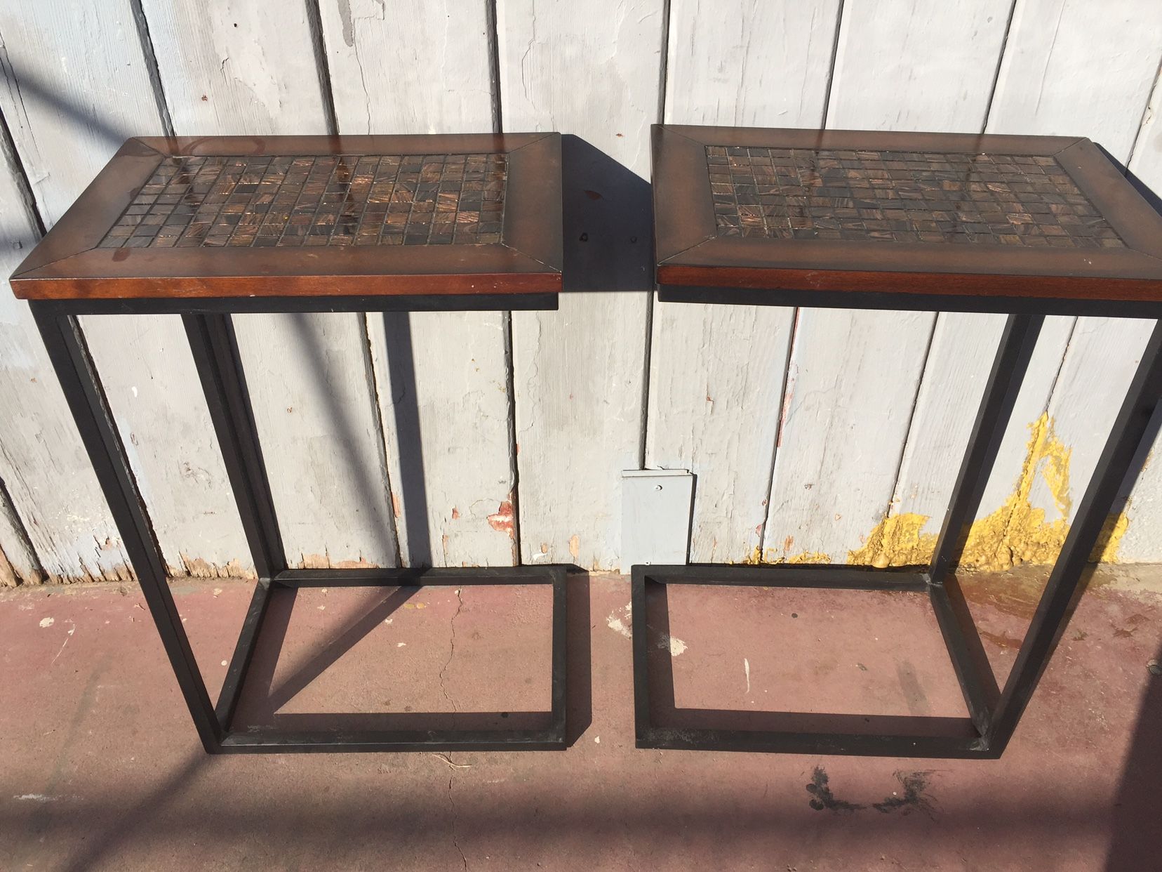 Two Side Tables In Good Condition