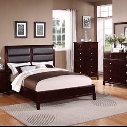 Complete Bedroom Set. Cherry Color.  Very Nice Quality. 