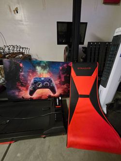 GTRacing Floor Gaming Chair Red Black