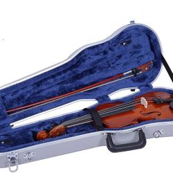 Crossrock 1/4 Violin Case-Backpack Style in Silver (CRA800SVQSL)