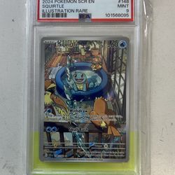 2024 Pokemon SCR EN SQUIRTLE  #148 IR PSA 9