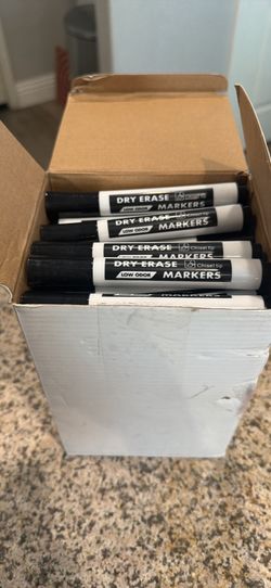 Birebebys 72 count dry erase chisel tip marker