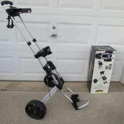 
Bag Boy C-5 Ultra Compact Dual Tube Push Pull Golf Caddy Assembled NE