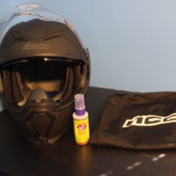 ICON Airflite Rubatone Helmet W/ Flip Down Sunglas :