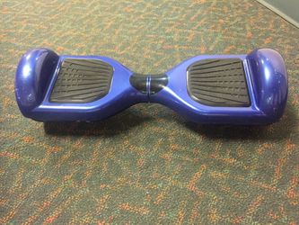 Blue Hoverboard with box and charger