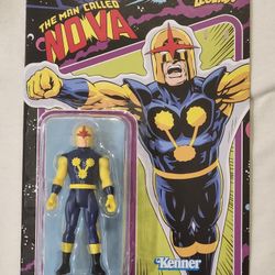 UNPUNCHED KENNER CARD. MARVEL LEGENDS. THE MAN CALLED NOVA 3.75 " ACTION FIGURE. 