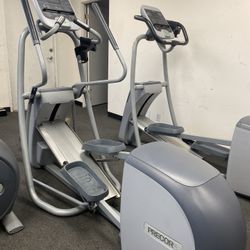 Precor Elliptical With Moving Arms, Adjustable Incline, Self Powered 