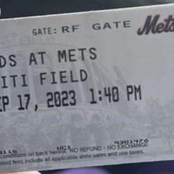 Sept 17 1:40 Pm Sunday 6 Tickets  Baseball  Citi Field 