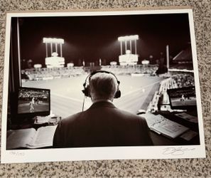 Signed Limited Edition Baseball Broadcast Photo Print