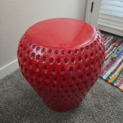 Strawberry End Table Or Plant Stand