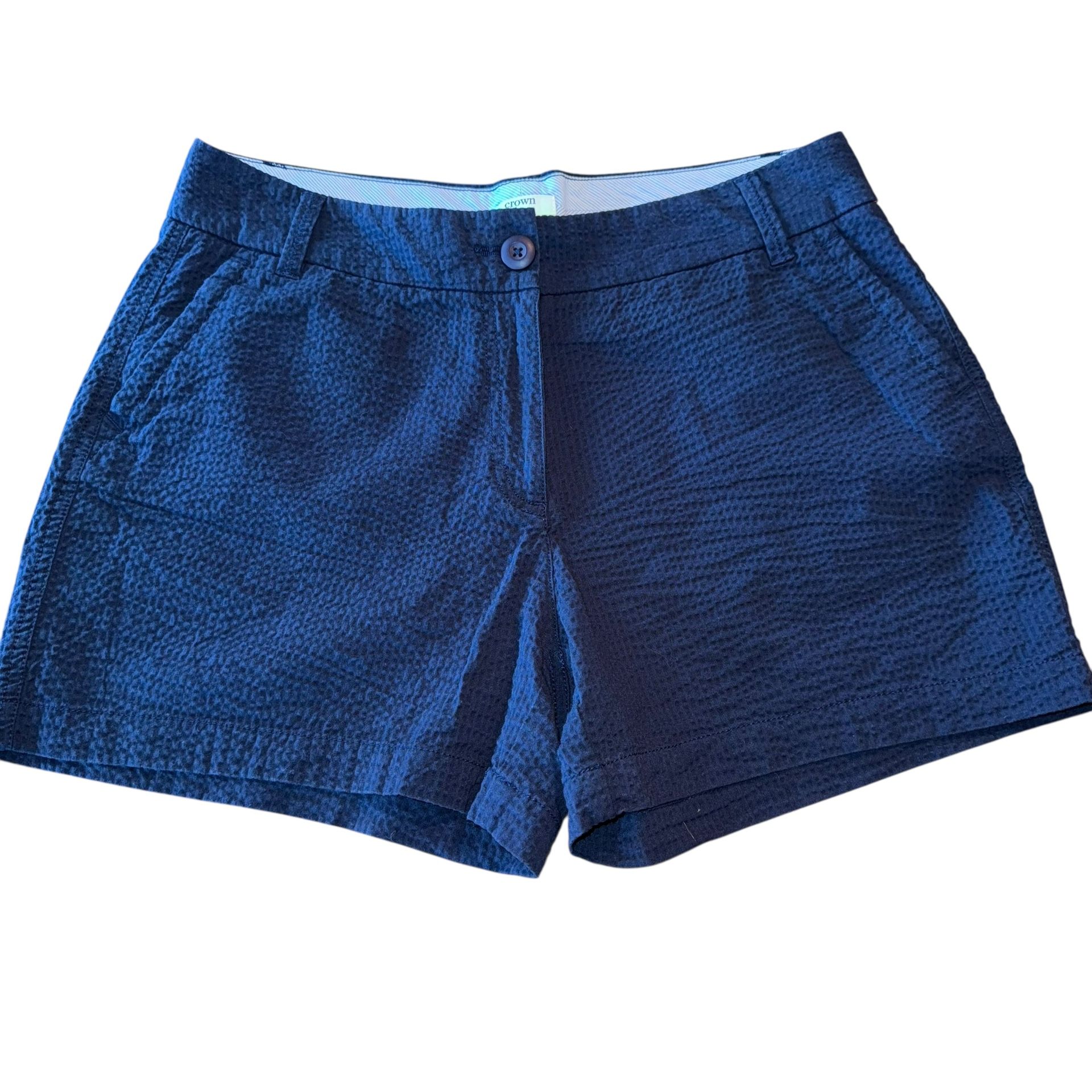 Crown and Ivy Women’s Caroline Shorts Blue Size 10 Petite Navy Blue EUC Summer Excellent pre owned condition. No holes or snags. Waist 16” across I