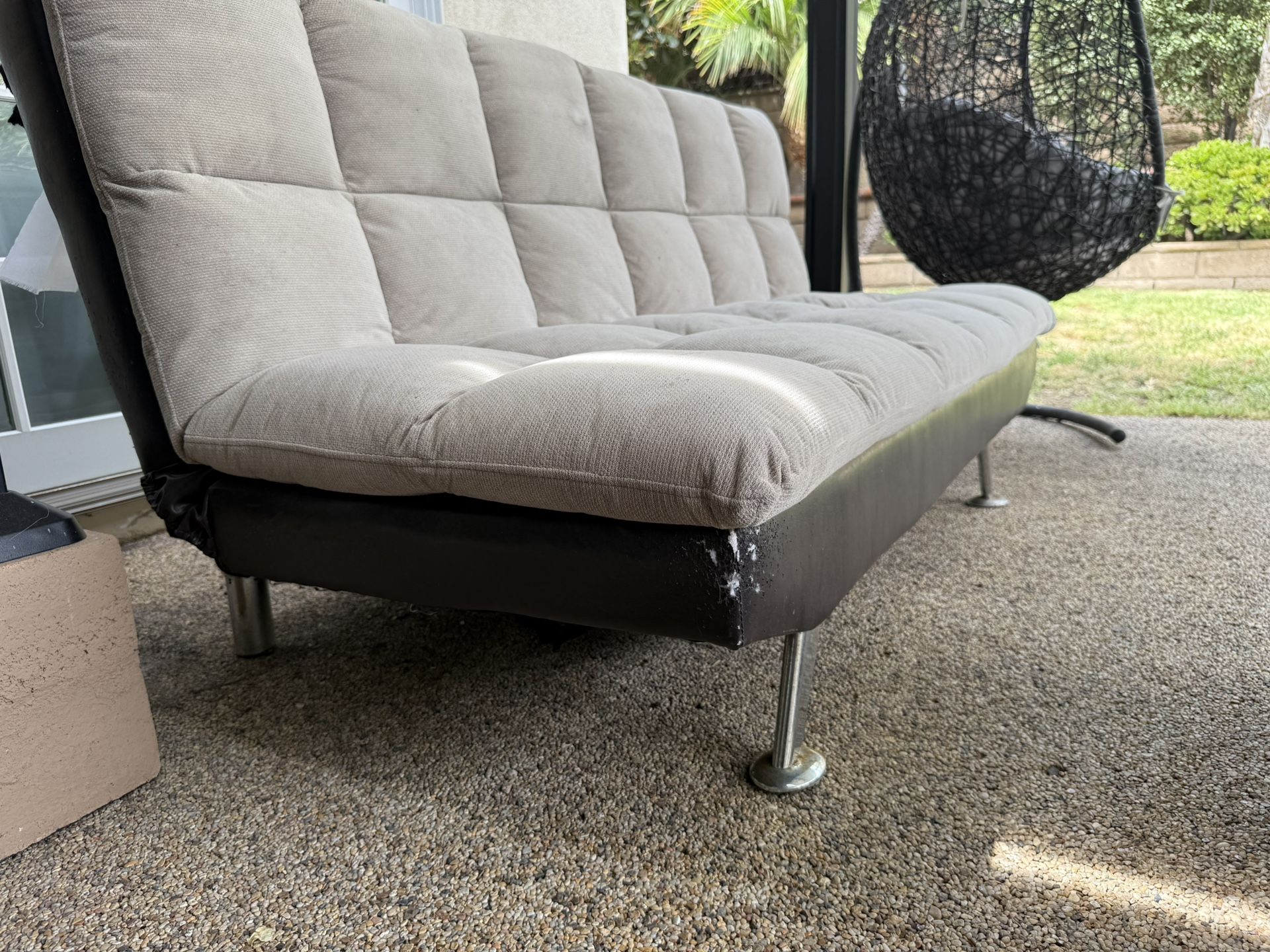 Beige Comfy Futon