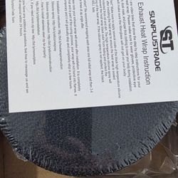 Exhaust Wrap (Black) Kit With Silicone High Temp Spray
