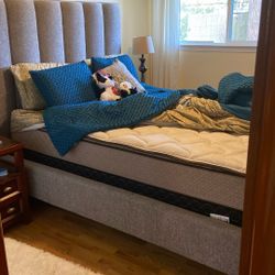 Olde Cannery Queen bed frame with mattress this was purchased about a year ago for $700 plus mattress (no stains)  Must go you haul…