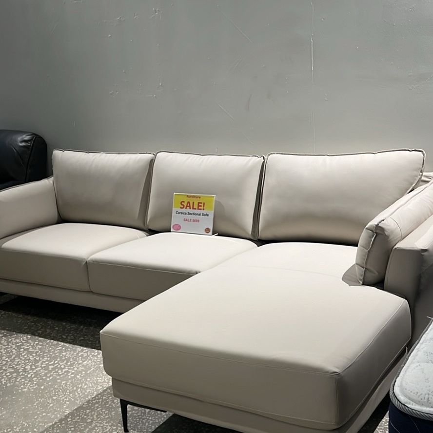 BEAUTIFUL CORSICA BEIGE SECTIONAL SOFA!$699!*SAME DAY DELIVERY*NO CREDIT NEEDED*EASY FINANCING*HUGE SALE*