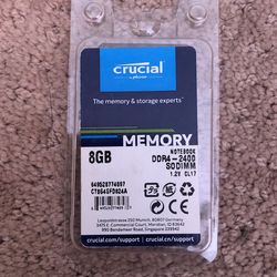 Crucial Computer Memory 8gb DDR4-2400