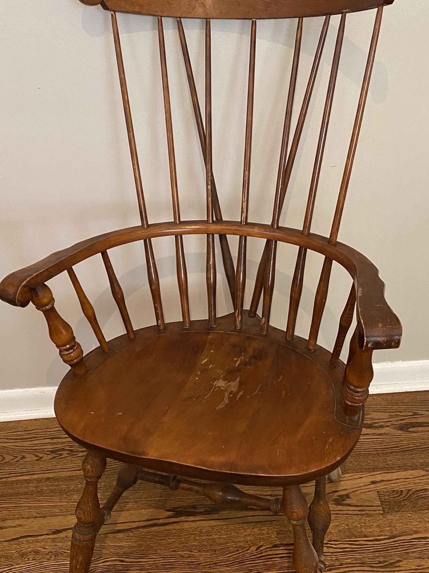 One Antique Wood Chair