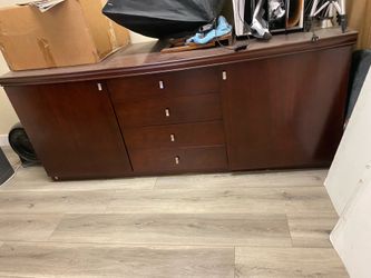 Solid wood cabinet TV stand