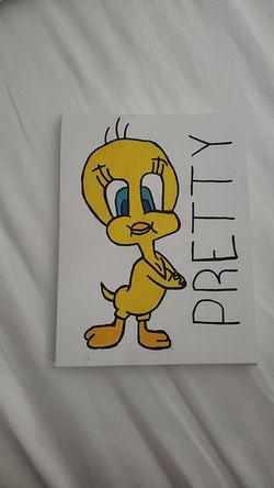 Tweety bird canvas