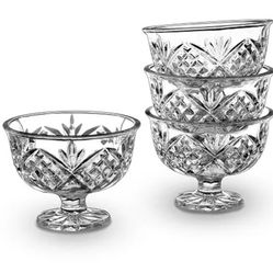 Crystal Ice Cream Bowls