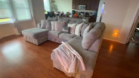 U shaped Gray couch