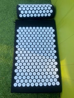 Acupressure Relieve Yoga Mat & Pillow Set Stress Back Siatic Pain Mat