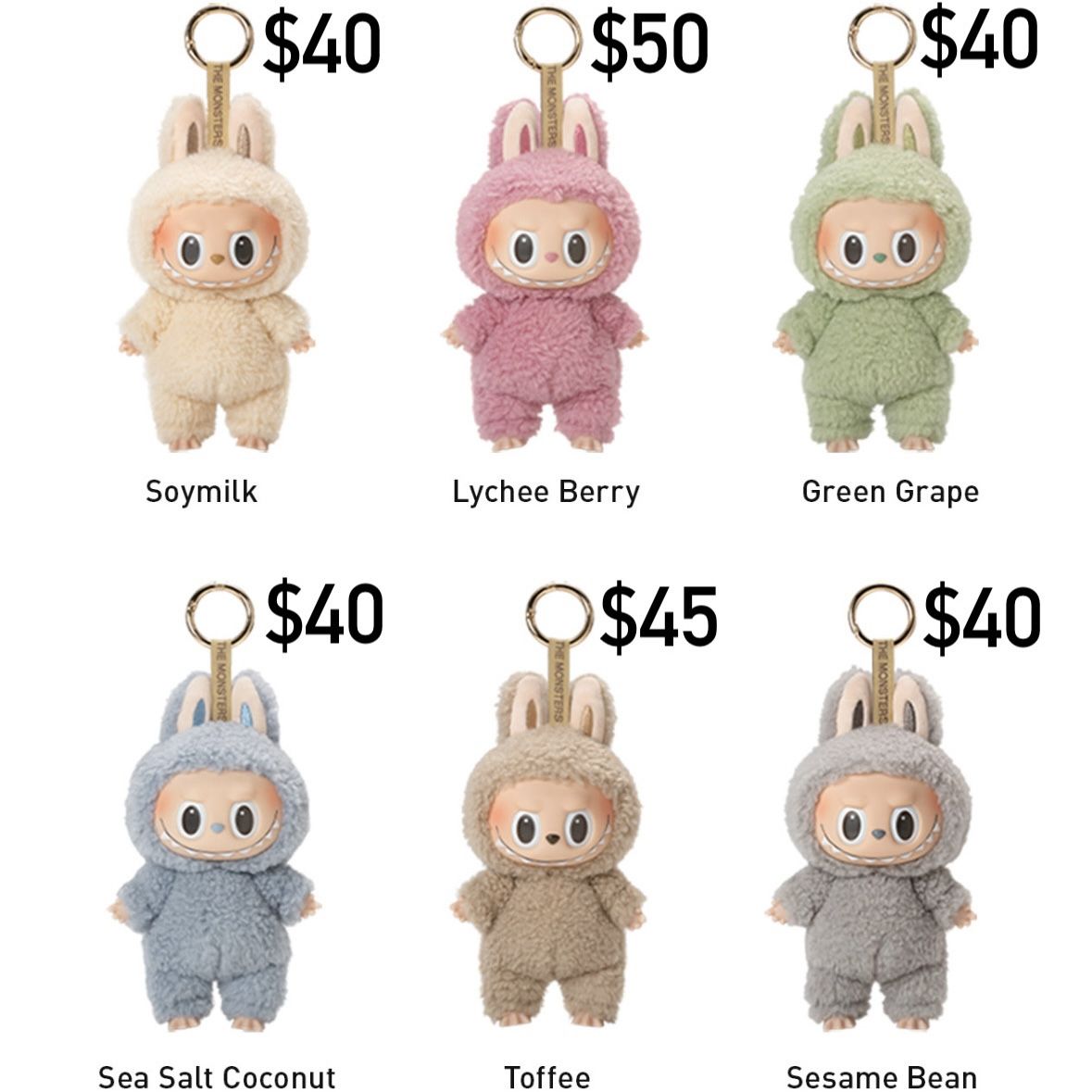 NEW labubu BIE Big Into Energy pendant plush doll toy pop mart popmart exciting macaron have a seat