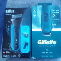 Brand New Braun And Gillette Shaver And Trimmer. Best Prices! Need To Sell Today!