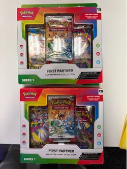 Pokemon (2 boxes) first partner illustration