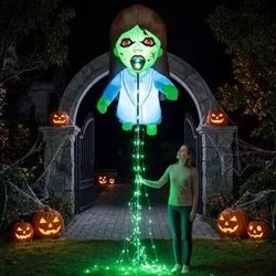 Giant Blue 8 FT Halloween Inflatables Floating Ghost